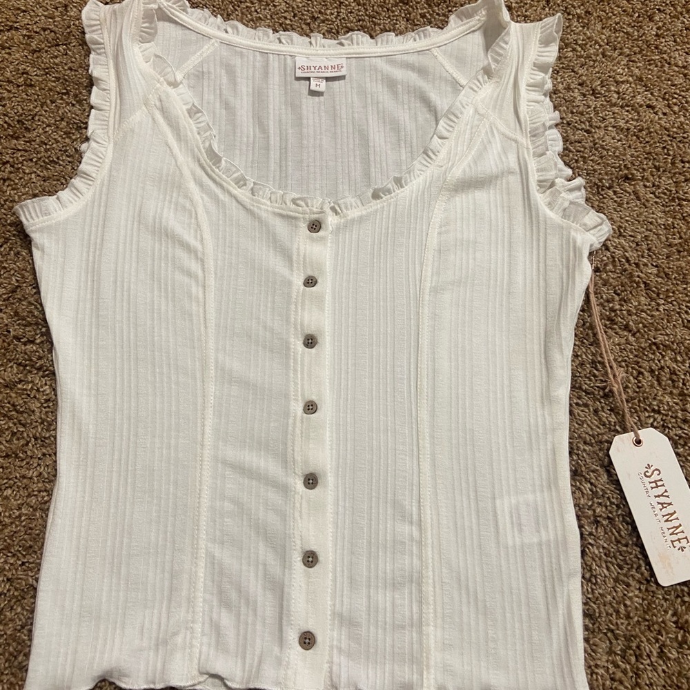 White tank top